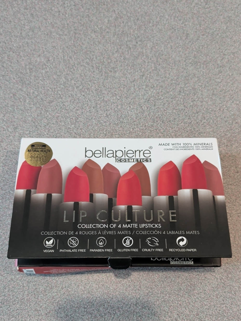 bellapierre Lip Culture Matte Lipstick Set — Red & Pink Shades